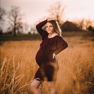 Pink Blush Maternity Dress